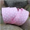 Order  Bias Binding Polka Dots - Pink/White